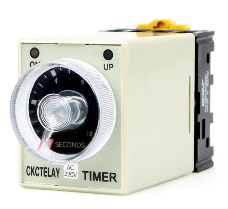 

Ah3-3 time relay Power on Delay timer AC220/DC24V AH3-3 feed to base