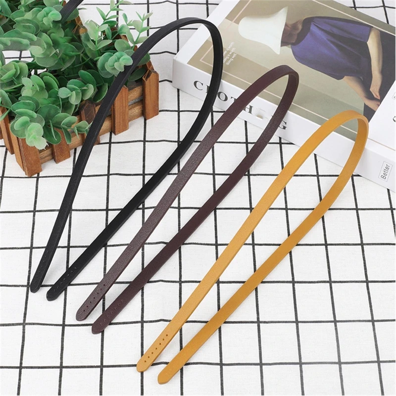 2Pcs 70cm PU Leather Purse Handles Bag Handbag Shoulder Strap Purse Making Supplies Shoulder Bag DIY Replacement Accessories