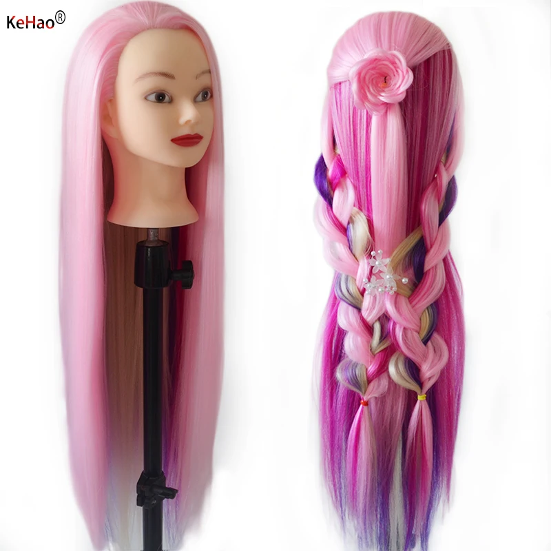

волосы для кукол 80 см очень длинная голова манекена из синтетических волос для плетения прическа tete a coiffer голова манекена красочные волосы красивый голова манекена