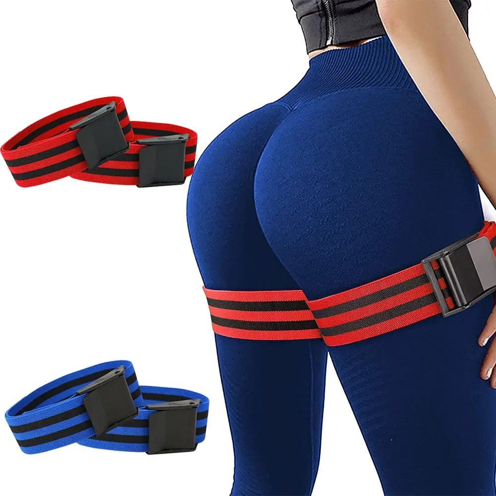 2 pezzi BFR fasce di limitazione del flusso sanguigno fasce di allenamento per oclamazione per donne glutei e accessori sportivi per la costruzione dell'anca