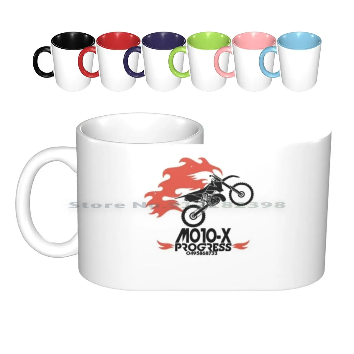 Moto-X Progress Ceramic Mugs Coffee Cups Milk Tea Mug Moto X Progress Moto Progress Moto Cross Cross Biker Moto Moto Moto