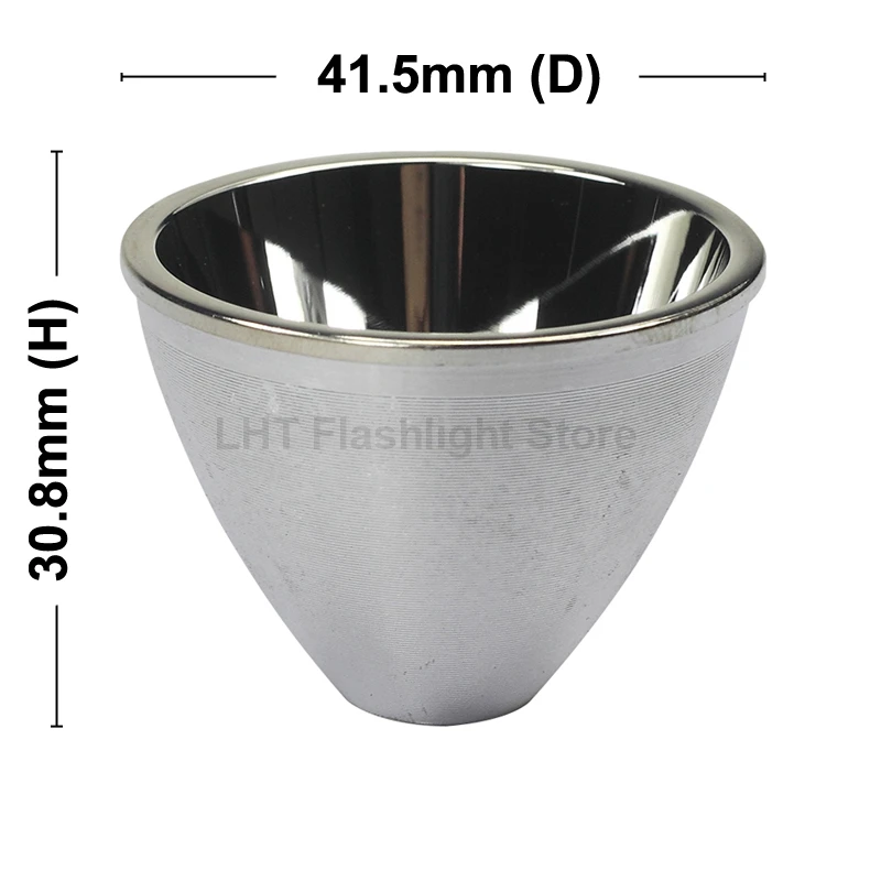 C8.2 Flashlight Aluminum Reflector 41.5mm (D) x 30.8mm (H) Flashlight DIY Lamp Cup