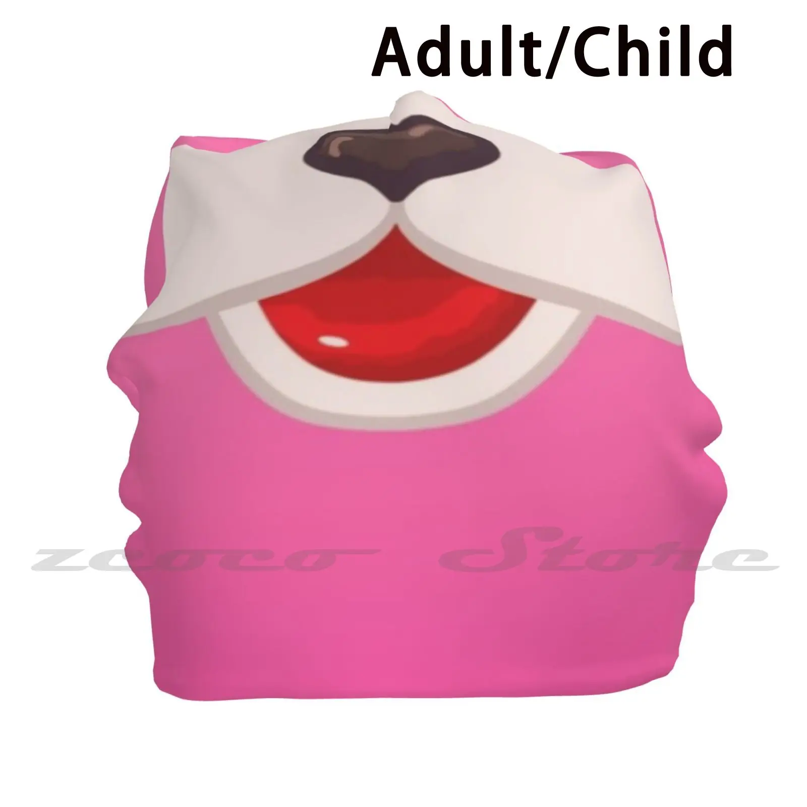 Cuddle Team Leader Creepy Bear Personalized Pattern Knit Hats Plus Size Elastic Soft Cap Creepy Bear Heart Nose Cute Cuddle