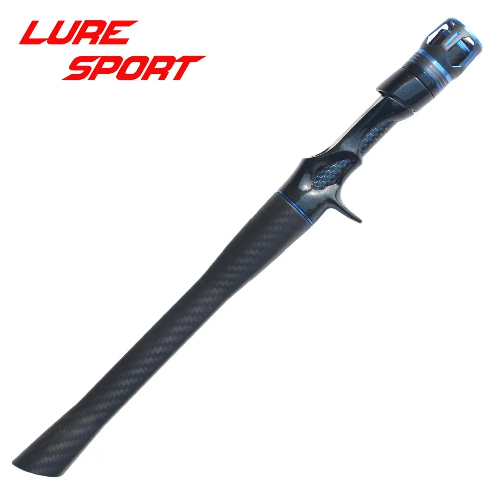 LureSport 20cm Triangular Body Grip 3K woven carbon Handle FCS Reel Seat Rod Building component Rod Repair DIY