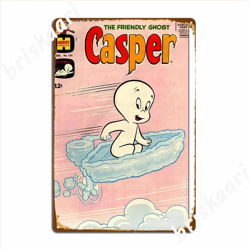 Vintage Casper Metal Sign Wall Cave Classic Living Room Wall Plaque Tin Sign Posters