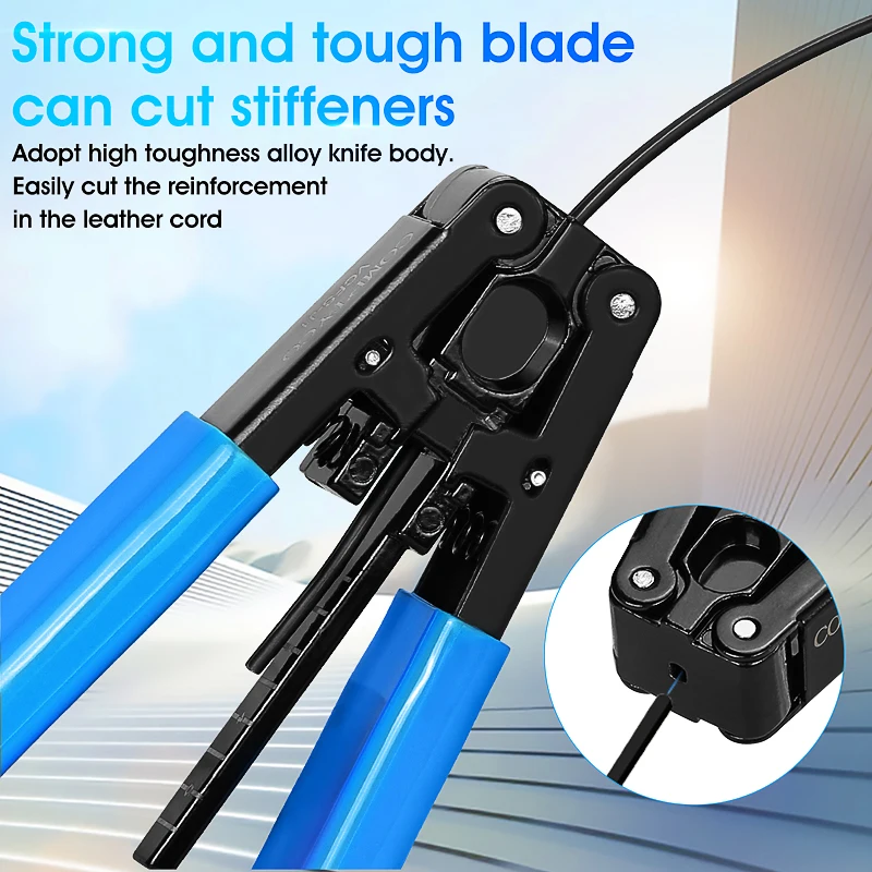 COMPTYCO VCFS-J1 Lederkabel-Stripper, Glasfaser-Stripper, Kaltverbindungswerkzeug für optische Kabel, Lederzange VCFS-J1