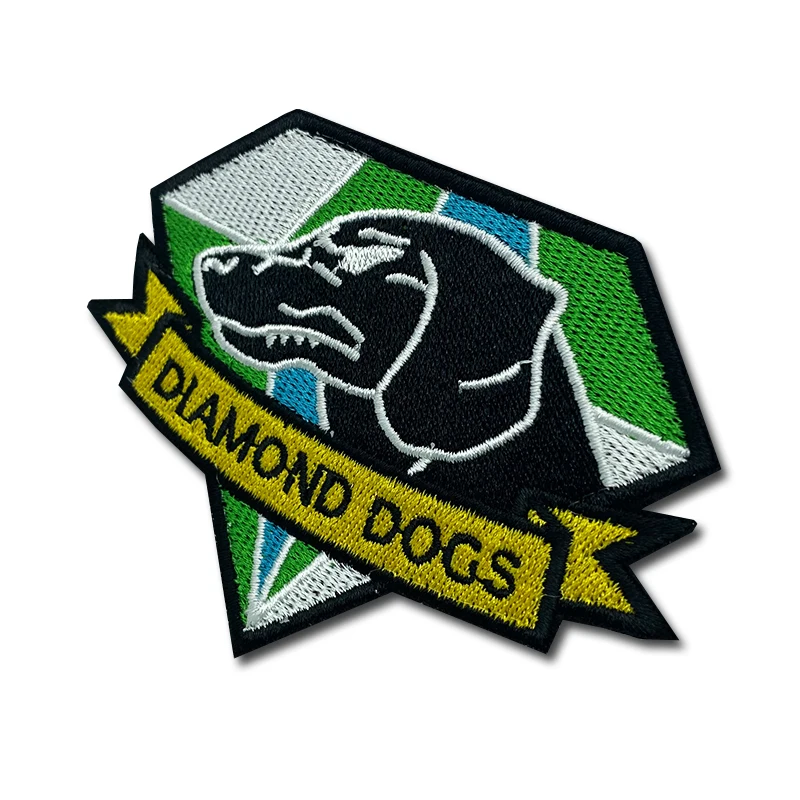 Parche bordado táctico militar con diseño diamante - imagen 2
