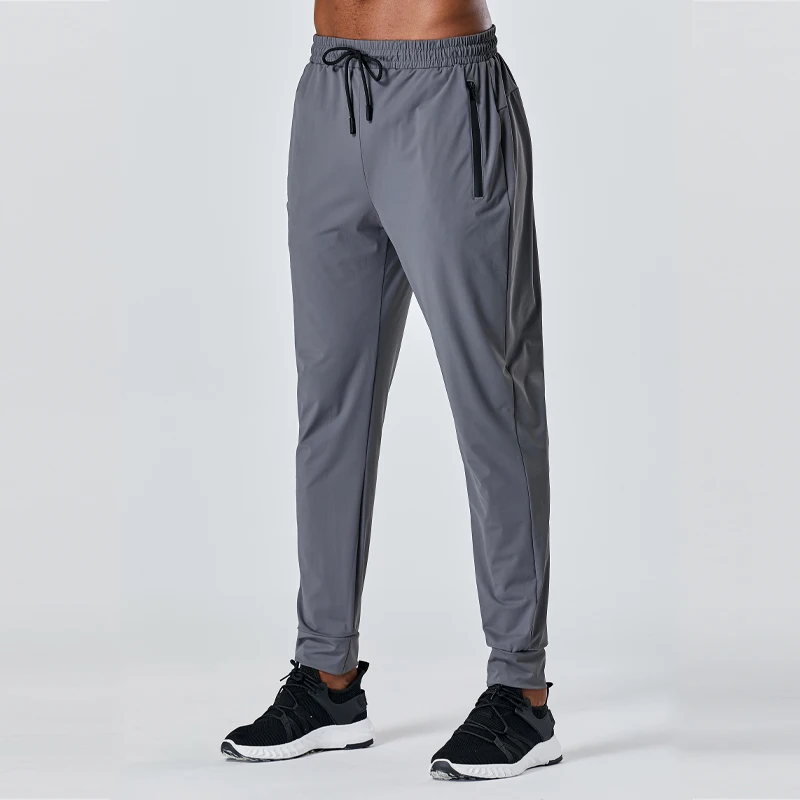 Sports Pants Men Running Gym Training Long  Elastic Jogging Trousers Fitness Outdoor Fashion Workout Zipper Pocket Pants