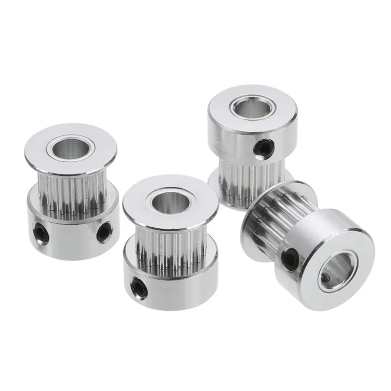 1/2/4Pcs GT2 16T Teeth Bore Aluminum Timing Belt Pulley 5mm Pulleys For 3D Printer Parts Accessories