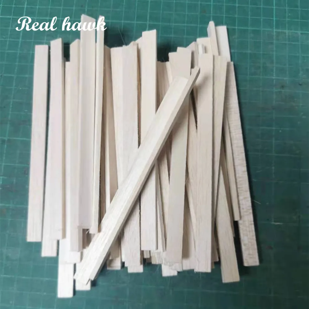 200x10mm prostokątny naturalny kij z drewna balsa Woodcraft płaski kołek dla dziecka Model Making DIY Craft Home dekoracja weselna