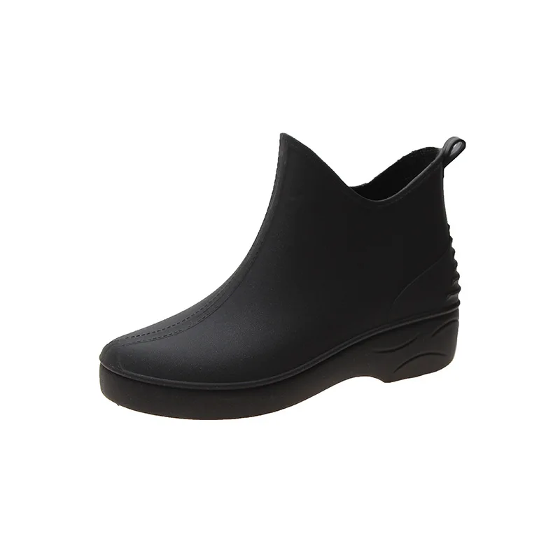 Женские резиновые ботинки Swyivy, водонепроницаемые резиновые ботинки без шнуровки, новинка 2020, осенняя женская повседневная обувь, ботильоны для дождя светильник кие ботинки на плоской подошве