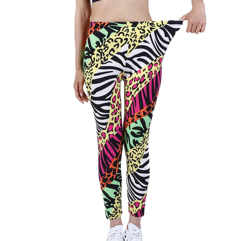 CHSDCSI-MALLAS DE ENTRENAMIENTO Punk Rock para mujer, Leggings sexys de leopardo, pantalones de Fitness con realce, elásticos