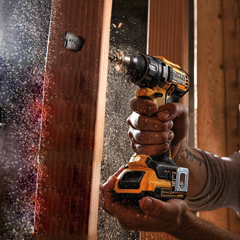 DEWALT Cordless Electric Drill 18V High Torque Brushless Multifunctional Lithium Screwdriver Tool 1/2-Inch DCD791 (One Battery）