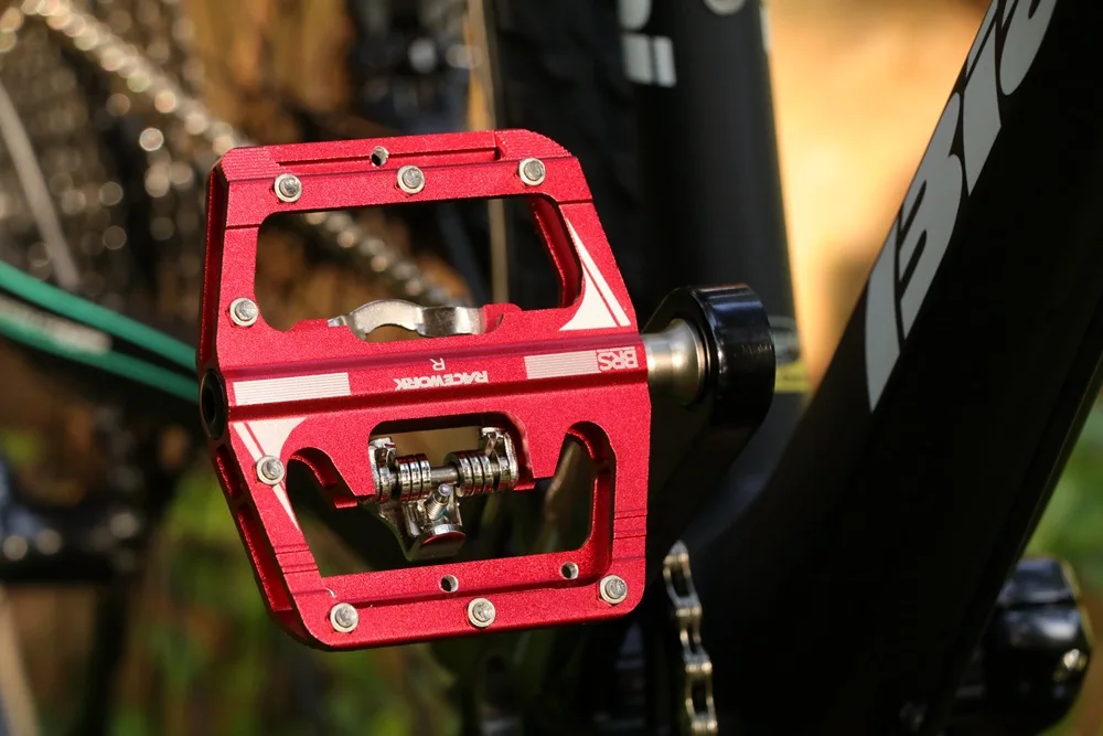 RACEWORK MTB Klickpedal-Set, einseitiger Clip, kompakter Doppelfunktions-Leistungsmesser, Pedalen, Plattform, Mountainbike-Pedale – Detail 19