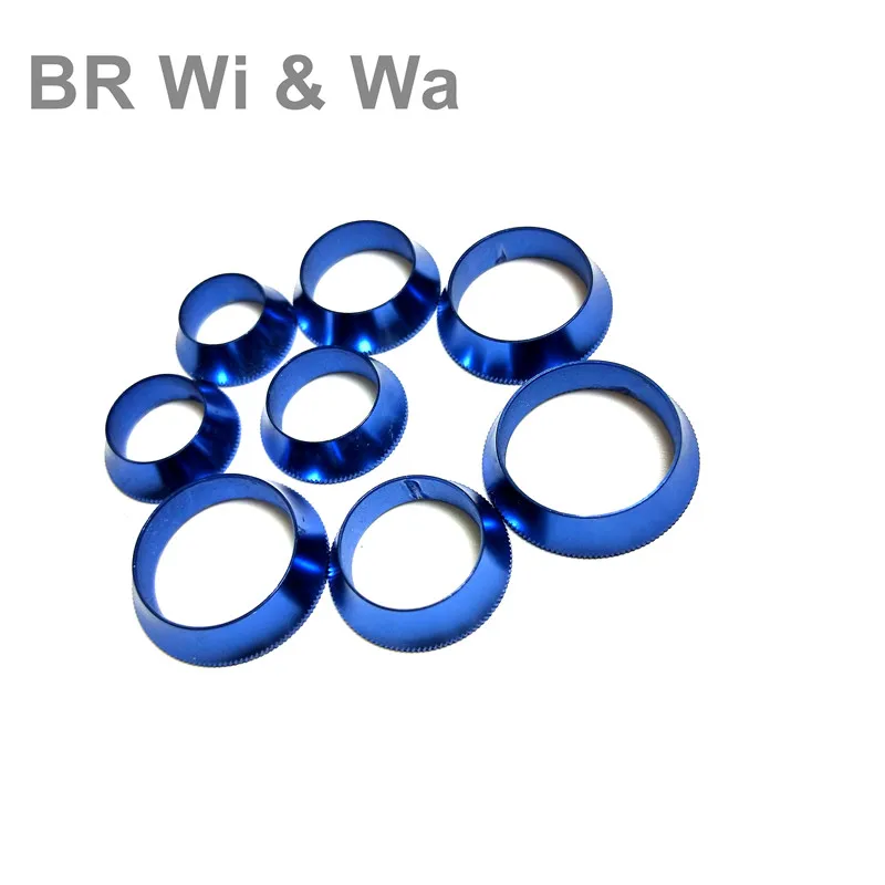 Br Wi & Wa Hengel Trim Ring Kronkelende Controleren Component Diy Rod Building Accessoire Mix Grootte Mix Kleur