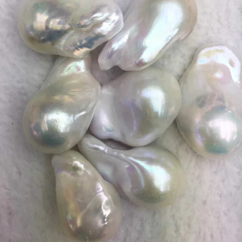 

Wholesale 15-16mm 3A High Quality white /pink/pueplr Large Natural Freshwater Baroque Loose Pearl for making necklace