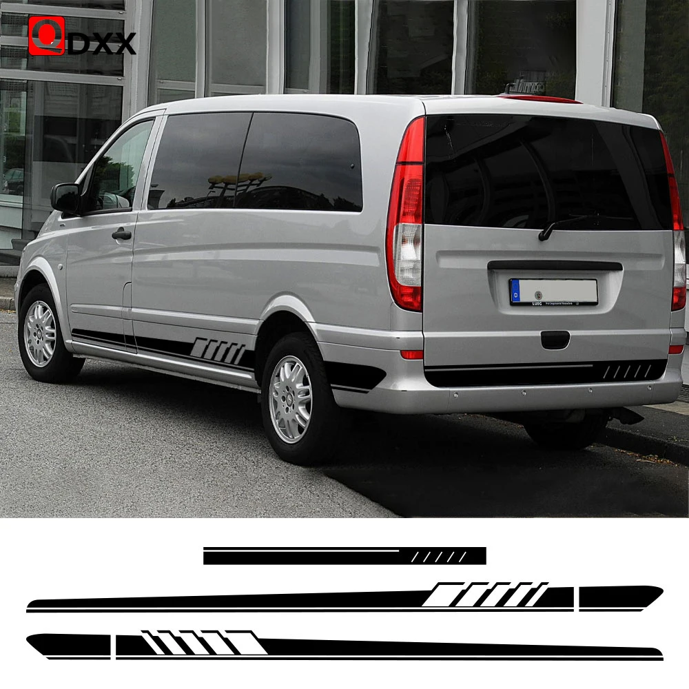 

3Pcs Car Stickers For Mercedes Benz Vito V Class Viano W638 W639 W447 Marco Polo EQV Camper Van Vinyl Decals Tuning Accessories