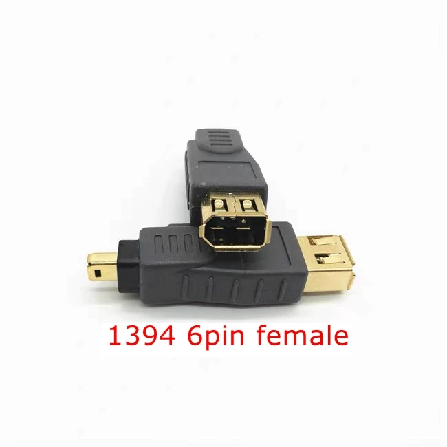 IEEE1394 6Pin to 4Pin Firewire Adapter IEEE-1394a 6-Pin Female to 4-Pin Male Connector