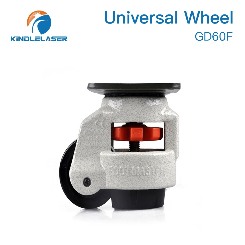 Ruota universale KINDLELASER GD60 per macchina per taglio e incisione Laser CO2 rullo sedile in gomma con guscio in alluminio spesso di alta qualità