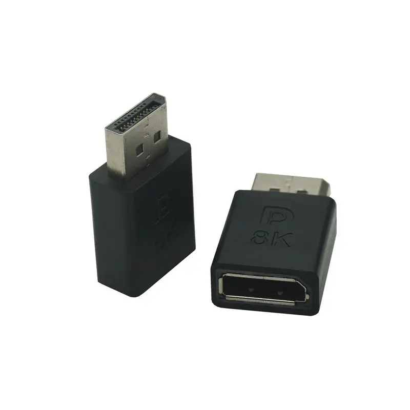 Adaptador Displayport en ángulo recto, convertidor DP 4k/60Hz 2K/144Hz, ángulo de 90 grados, 1,4