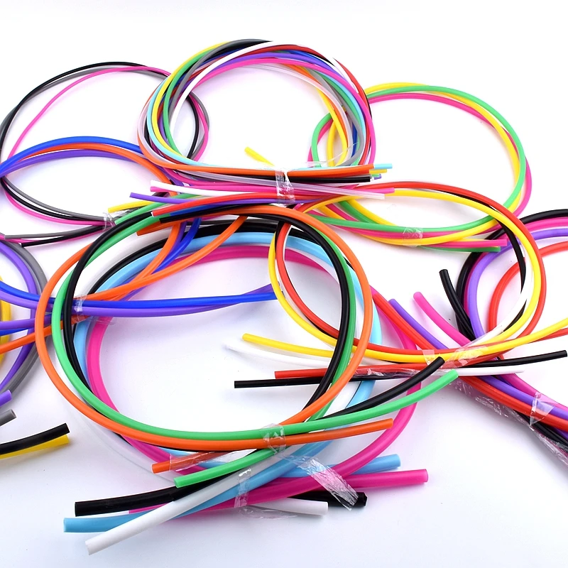 1 متر ID 2 3 4 5 6 7 8 9 10 مللي متر ملون مرنة سيليكون جل الأنابيب سلامة الغذاء مستوى أنبوبة مرنة حوض السمك موصل المياه خرطوم #4