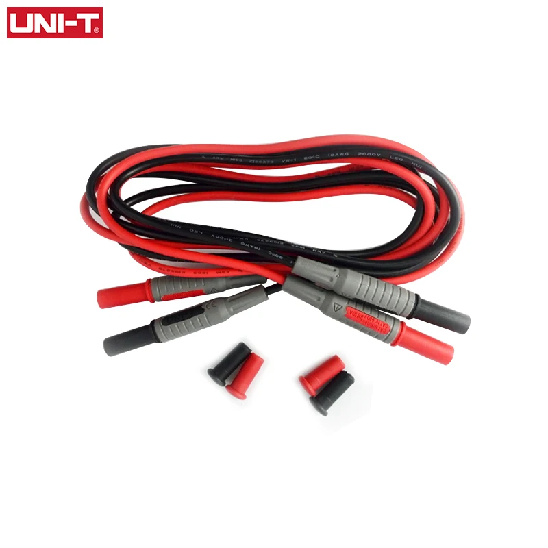 UNI-T UT-L06 Dual Head Connectors Connecting wire Double Insulated Banana Plug For Multimeter Clamps 1000V 10A