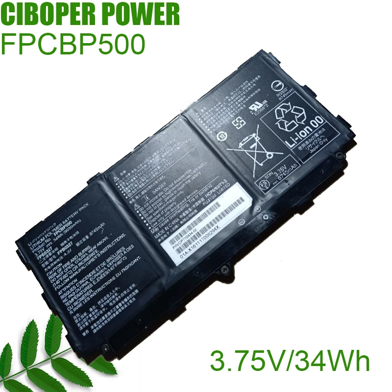 

CP Original Laptop Battery FPB0327 FPCBP500 3.75V/34Wh/9030mAh For ARROWS Tab Q506 Q507