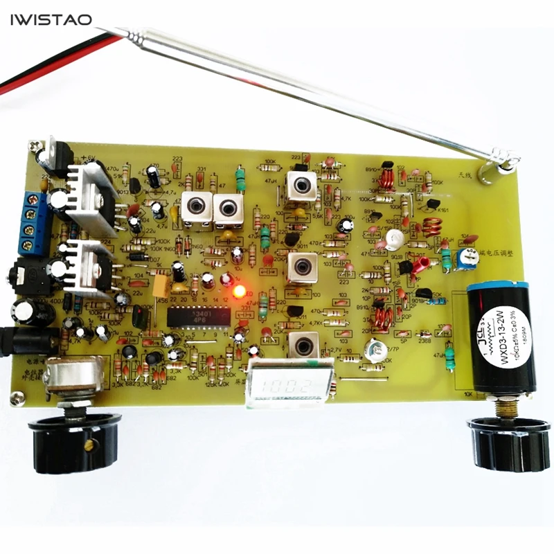 

IWISTAO Discrete Components Stereo FM Radio Board Electrical Tuning Decoding TDA2030A Amplifier