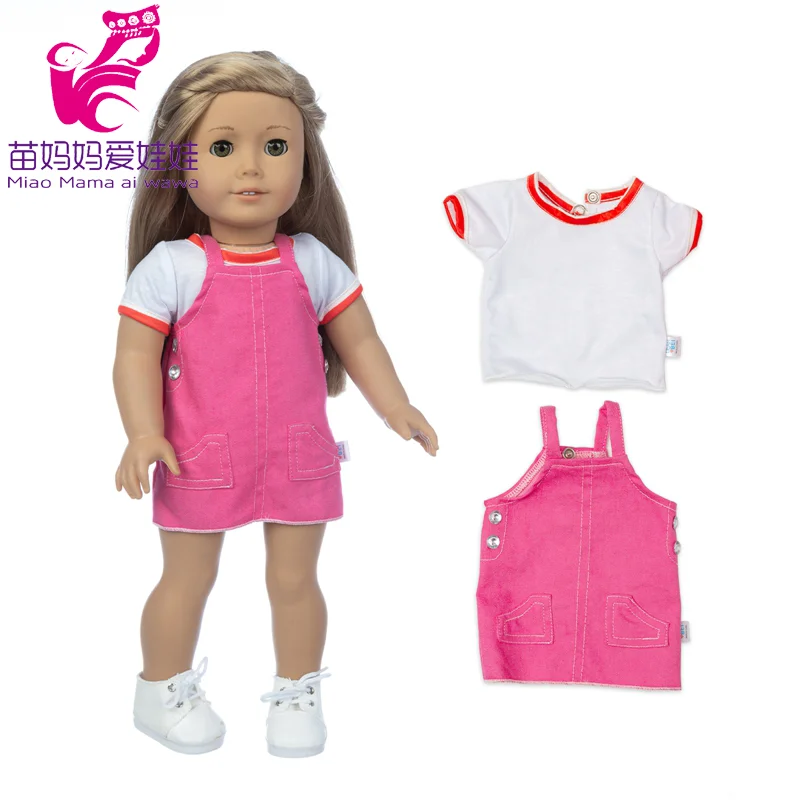 odulu Vêtements de poupée pour poupée américaine de 18 Pouces-Ensemble t- Shirt de Sport-Accessoire pour poupée de 43 à 46cm (1 pièce