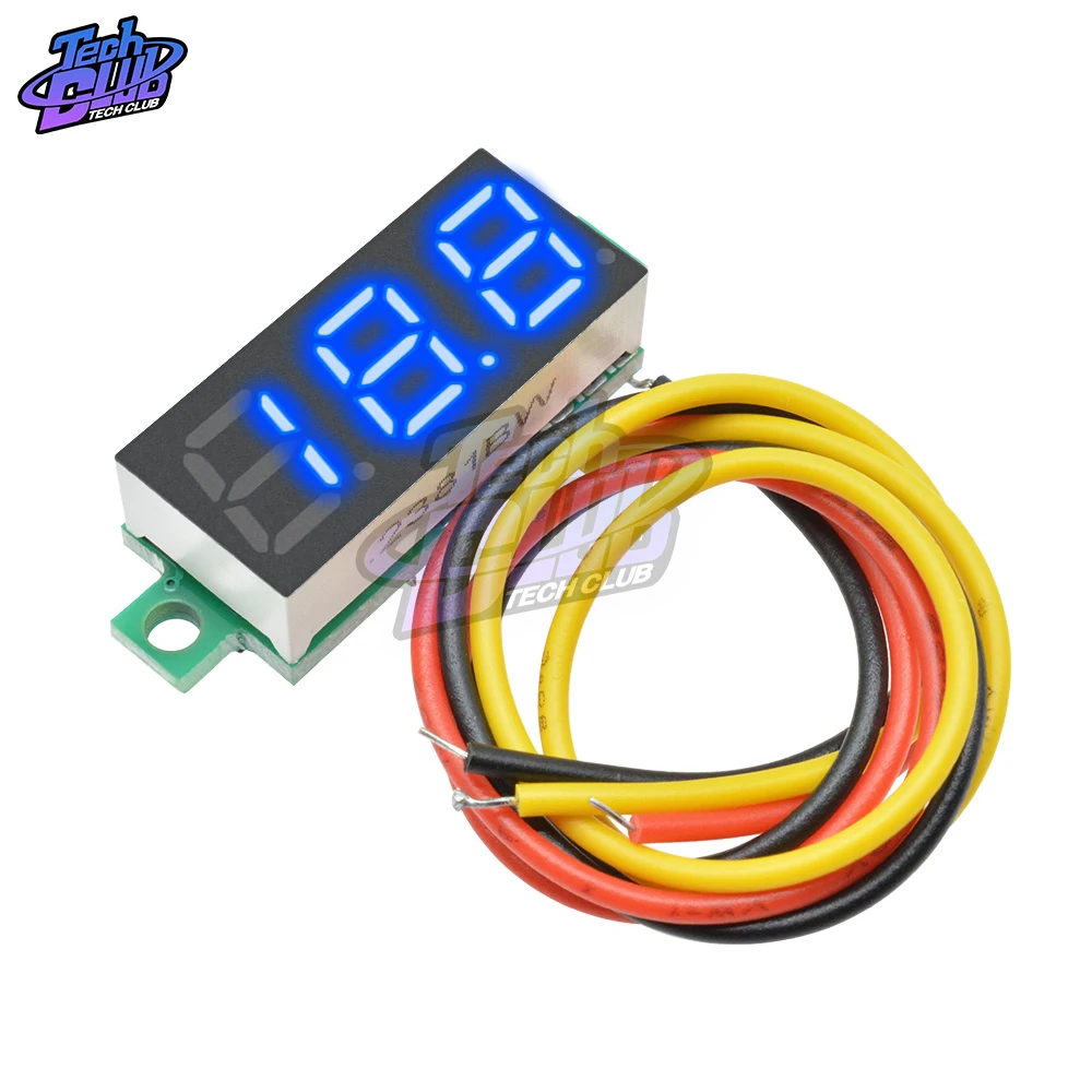 DC 0-100V 3 Wire Mini Calibro del Tester di Tensione Voltmetro A LED da 0.28 pollici Digital Display Panel Voltmetro Rivelatore strumenti di monitoraggio