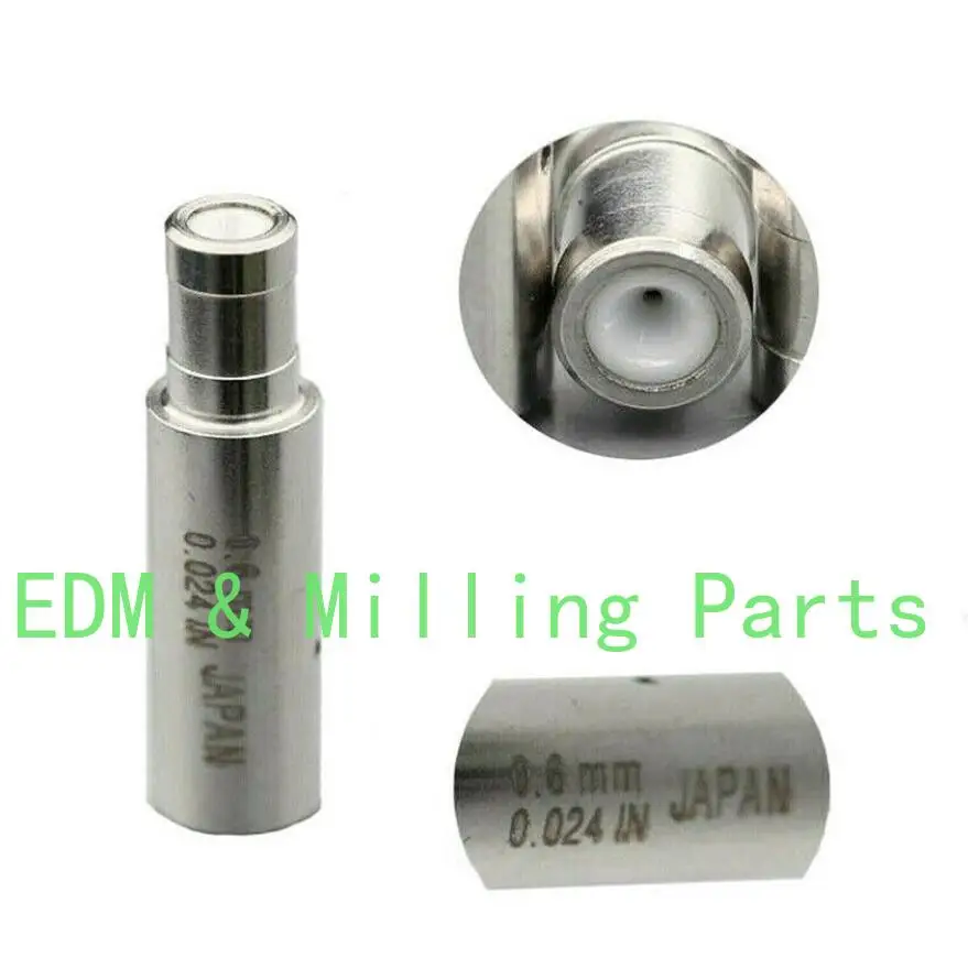 2PCS CNC EDM Driling Wire Cut Machine Parts White Ceramic Electrode Guide 0.7MM For EDM Wire Cut Mill Part