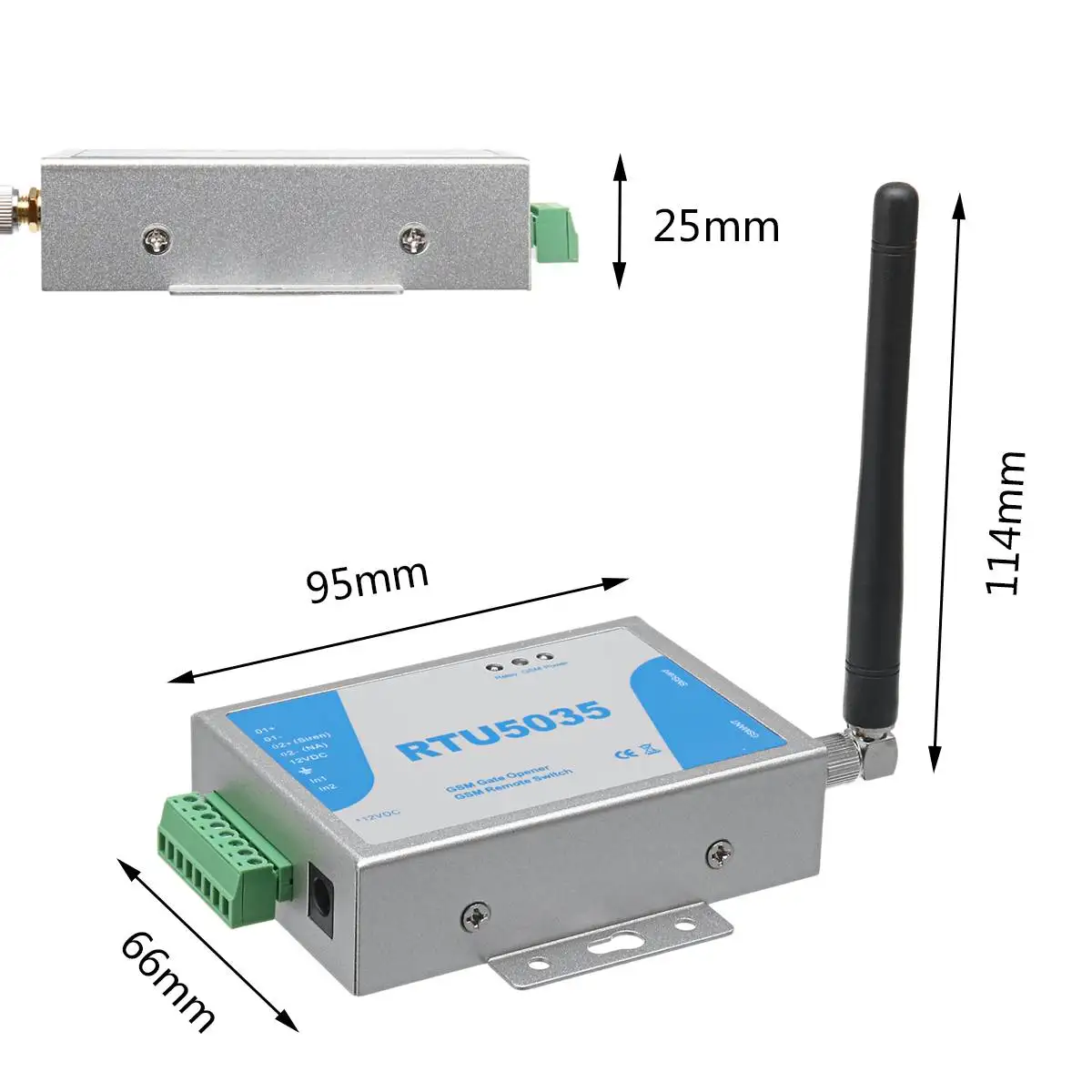 RTU5035 Operator Sliding Remote Access GSM Gate Opener Relay Switch Phone Shaking Control Door Opening Function Wireless Opener