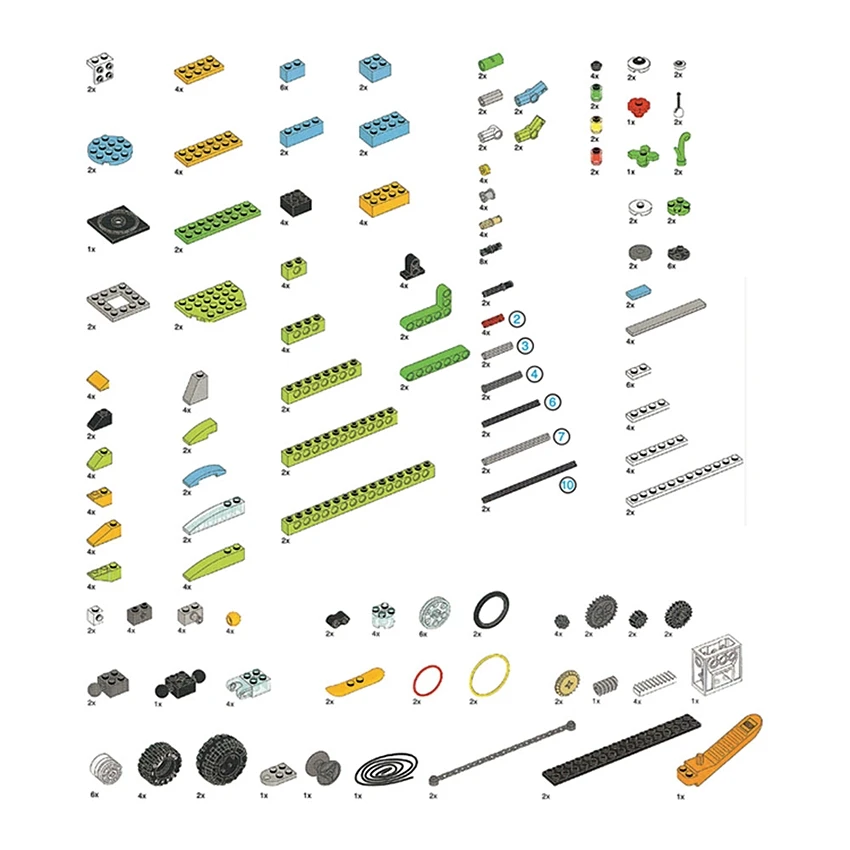 Juego de bloques de construcción de robótica WeDo 2.0, piezas de alta tecnología, Compatible con WeDo 3.0 juguetes educativos DIY 45300