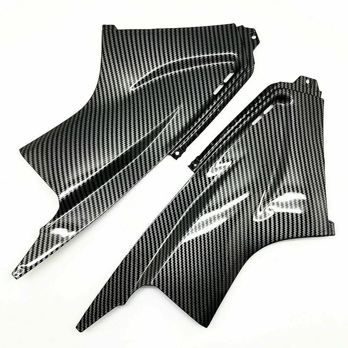 Carbon Fiber Pattern Side Air Duct Cover Fairing Insert Part for Yamaha YZF R6 2003-2005