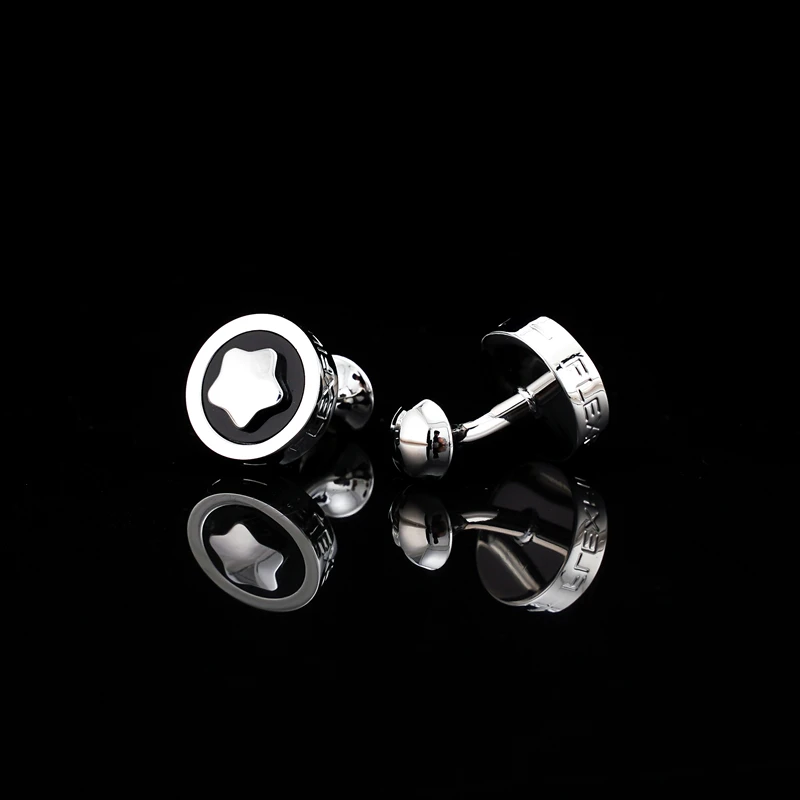 FLEXFIL Luxury shirt cufflinks for men\'s Brand cuff buttons cuff links gemelos High Quality round wedding abotoaduras Jewelry