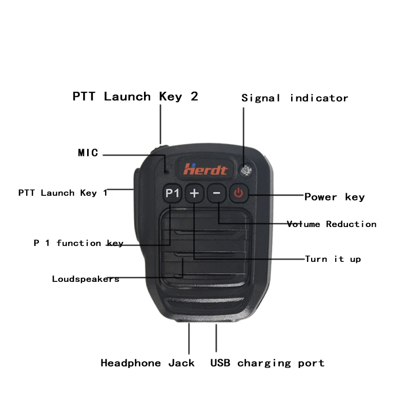 XIERD Bluetooth hand microphone is suitable for TK-8180, TK-8100,  TK-862 TM274 TM471 wireless microphone speaker for car radio