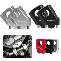 TRK502 Handlebar Heightening Riser Bar Clamp Mount For Benelli TRK520X TRK 502 TRK 502X BJ500 Leoncino 500 2020 2021 Motorcycle