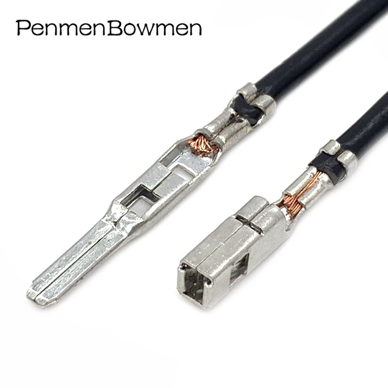 2.8MM Car ECU Brass Crimp Terminal Wire G342 FCI Series Big Pins For Connector With 18AWG Cable 211PC249S8005 211 PC249S8005