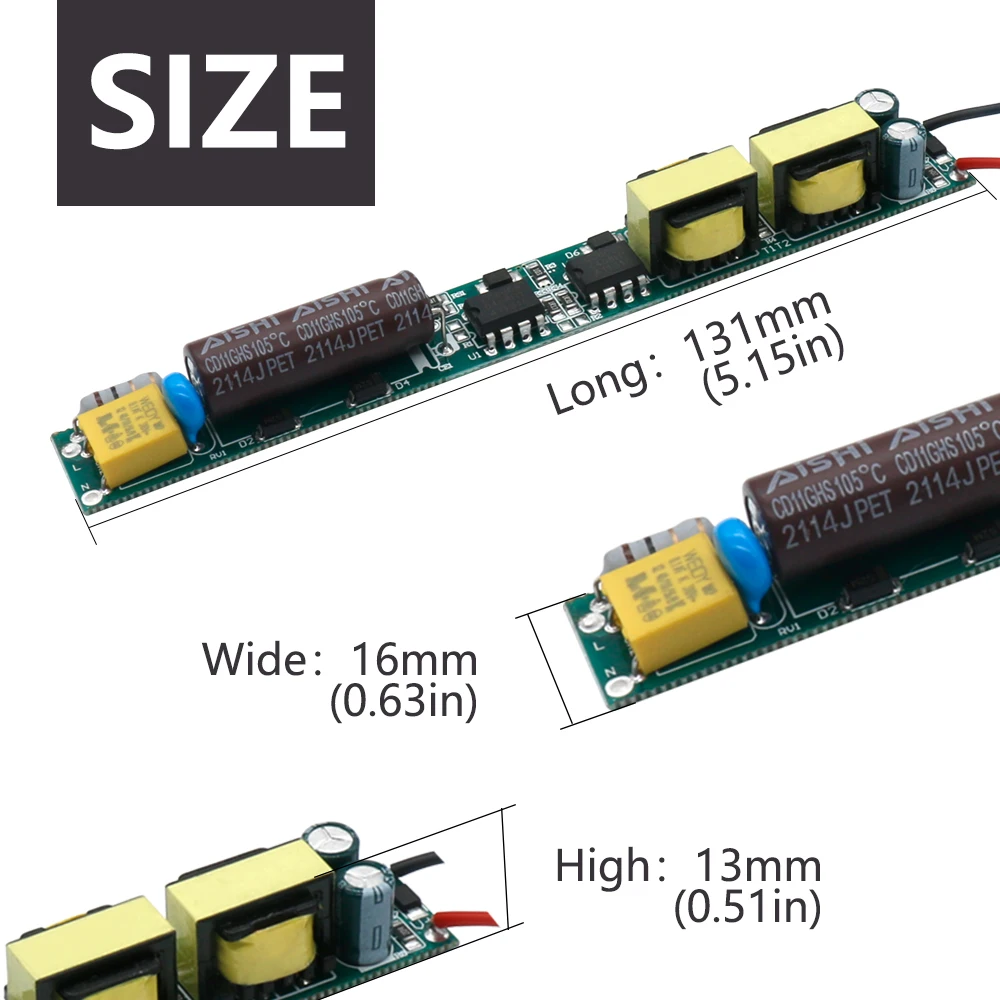 LED Tube Driver 600mA LED Strip Power Supply Adapter 200-240V Power Supply Unit 60-80W Lighting Transformers For LED Tube lights