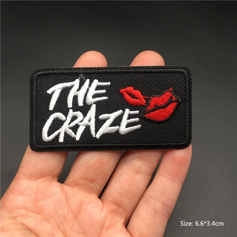 De Rage Applique Patch Size: 6.6X3.4Cm Diy Kleding Streep Borduurwerk Patch Voor Kleding Decoratie Badge Naaien Strijken Decor