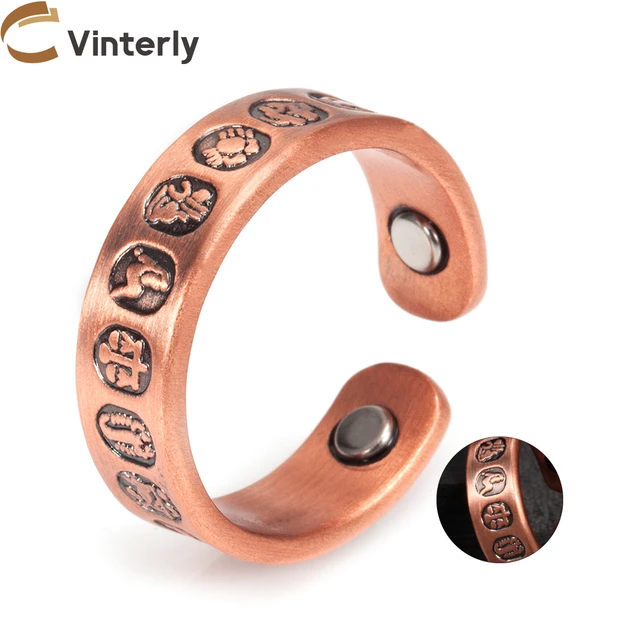 Pure copper ring for mens store