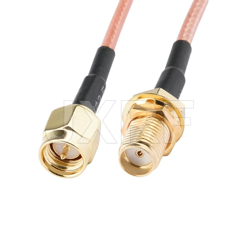 JXRF Connector F female SMA to CRC9 TS9 SMA Extension Coax Jumper Pigtail Cable 15CM RG316 for 3G 4G Modem Router