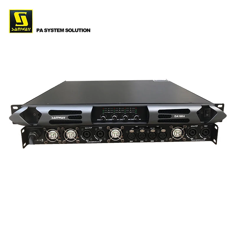 DA18K4 18000W 4CH 1U Class D Audio Power Amplifier