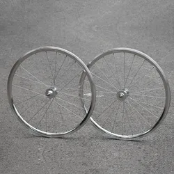 700c Aluminum Alloy track wheels fixed gear wheelset single speed bike high strength racing wheels with 30mm 24holes Silver Rim