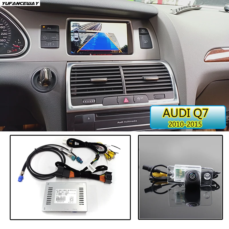 Car Rear View Camera Interface Adapter For Audi Q7 Backup Parking Front Rear Camera Display Decoder Reversing Camera 2010-2015Q7