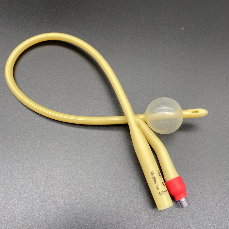 5pcs/bag Medical Disposable Latex Urology Catheter Silicone coated 2 way Latex Foley Catheter