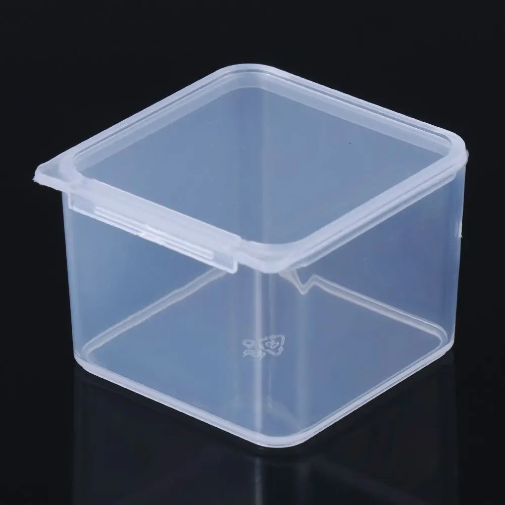 Transparent Hardware Case Plastic Jewelry Organizer Case Small Storage Box Beads Container Pill Chip Box