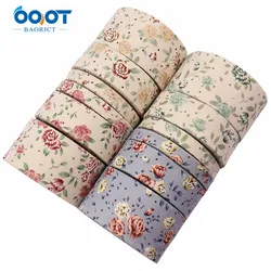 Double-Sided Flower Thicken Cloth Ribbon 5Yards 211025-4 40MM DIY Crafts Hairclip Apparel Accessories And Sewing Decorations