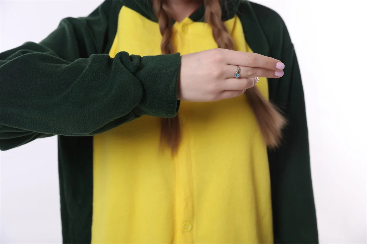 HKSNG Erwachsene Krokodil Kigurumi Onesie Cartoon Fleece Pyjamas Tier Halloween Party Kostüm Overalls Kapuzenpyjamas