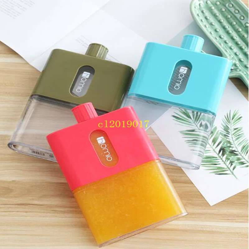 Korean creative paper portable men and women trend square flat cup